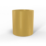 Rio grande cylinder fiberglass planter in Gloss Metallic Gold, studio render