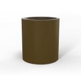 Rio grande cylinder fiberglass planter in Matte Bronze, studio render
