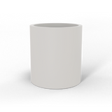 Rio grande cylinder fiberglass planter in Matte Cement Grey, studio render