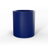 Rio grande cylinder fiberglass planter in Matte Cobalt Blue, studio render