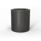 Rio grande cylinder fiberglass planter in Matte Gunmetal, studio render