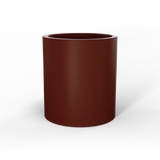 Rio grande cylinder fiberglass planter in Matte Terra Cotta, studio render