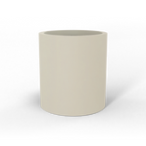 Rio grande cylinder fiberglass planter in Satin Beige, studio render