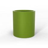 Rio grande cylinder fiberglass planter in Satin Green, studio render