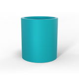 Rio grande cylinder fiberglass planter in Satin Seafoam Green, studio render