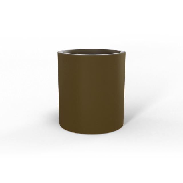 Rio Grande Cylinder Planter in Matte Bronze