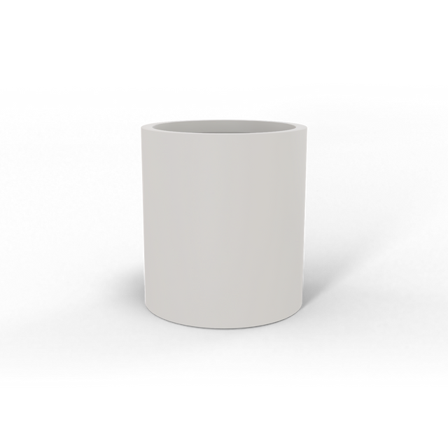 Rio Grande Cylinder Planter in Matte Cement Grey