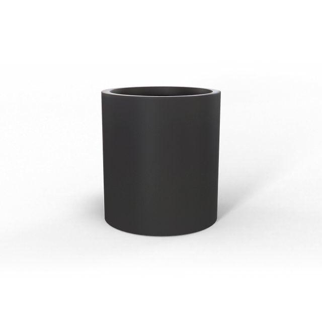 Rio Grande Cylinder Planter in Matte Charcoal