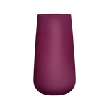 Saigon tapered round fiberglass planter in Gloss Eggplant, studio render