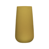 Saigon tapered round fiberglass planter in Gloss Metallic Gold, studio render