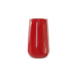Saigon tall round tapered fiberglass planter in Gloss Red