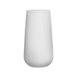 Saigon tapered round fiberglass planter in Matte Bright White, studio render