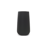 Saigon tall round tapered fiberglass planter in Matte Charcoal