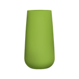 Saigon tapered round fiberglass planter in Satin Green, studio render