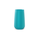 Saigon tall round tapered fiberglass planter in Satin Seafoam Green