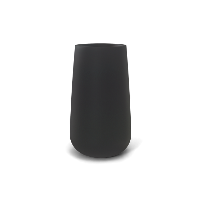 Saigon Tapered Round Planter in Charcoal