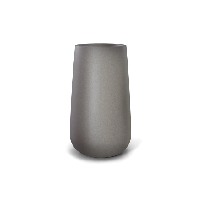 Saigon Tapered Round Planter in Gun Metal