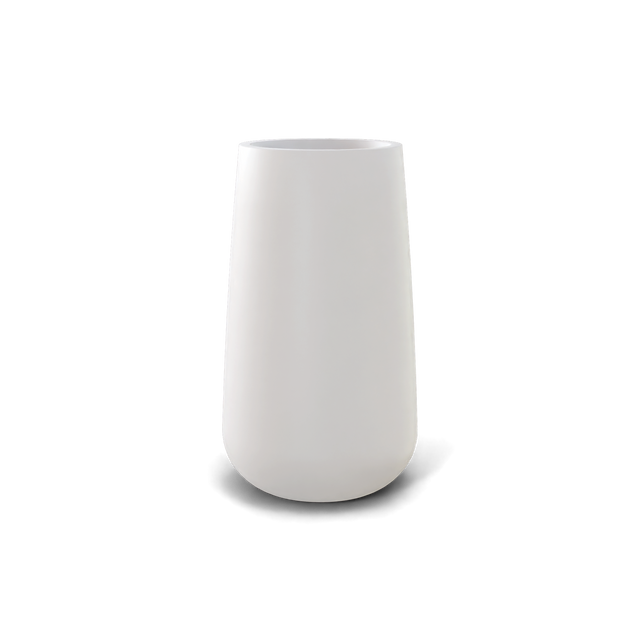 Saigon Tapered Round Planter in White
