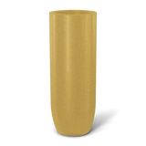 Saint tropez bullet round fiberglass planter in Gloss Metallic Gold, studio render