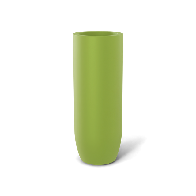 Saint Tropez Bullet Round Planter in Satin Green