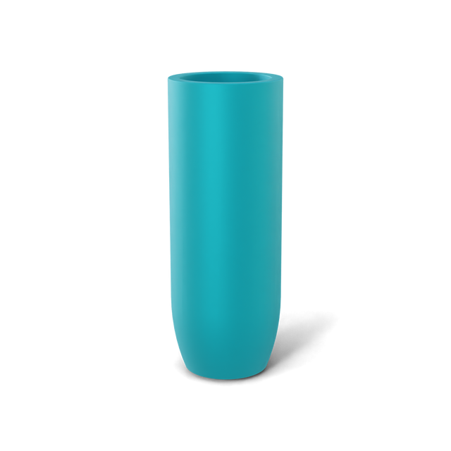 Saint Tropez Bullet Round Planter in Satin Sea Foam