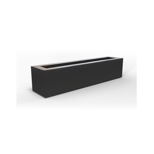 Salon Box Planter in Charcoal