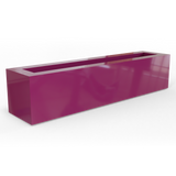 Salon box fiberglass planter in Gloss Eggplant, studio render