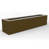 Salon box fiberglass planter in Matte Bronze, studio render