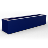 Salon box fiberglass planter in Matte Cobalt Blue, studio render