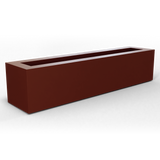 Salon box fiberglass planter in Matte Terra Cotta, studio render