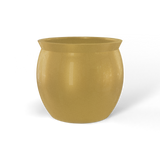 Shanghai fishbowl fiberglass planter in Gloss Metallic Gold, studio render