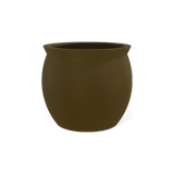 Shanghai fishbowl fiberglass planter in Matte Bronze