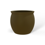 Shanghai fishbowl fiberglass planter in Matte Bronze, studio render