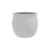 Shanghai fishbowl fiberglass planter in Matte Cement Grey