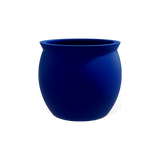 Shanghai fishbowl fiberglass planter in Matte Cobalt Blue