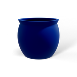 Shanghai fishbowl fiberglass planter in Matte Cobalt Blue, studio render