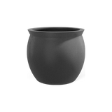 Shanghai fishbowl fiberglass planter in Matte Gunmetal