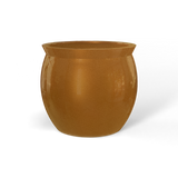 Shanghai fishbowl fiberglass planter in Metallic Bronze, studio render
