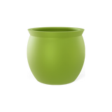 Shanghai fishbowl fiberglass planter in Satin Green