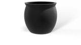Shanghai Fishbowl Planter - Charcoal fiberglass finish