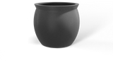 Shanghai Fishbowl Planter - Gun Metal fiberglass finish