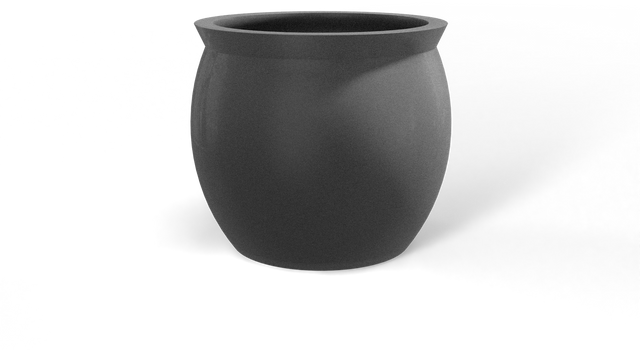 Shanghai Fishbowl Planter in Gun Metal