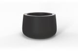 Short Hayden Bowl Planter in Charcoal