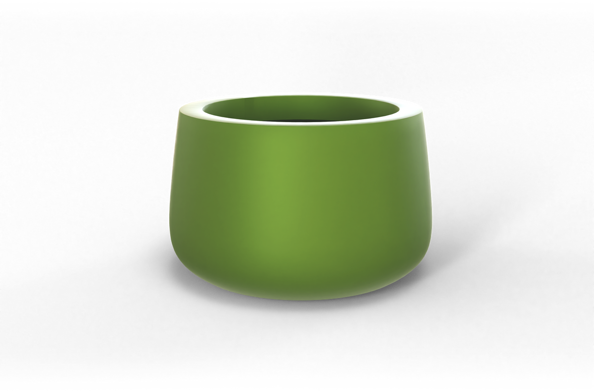 Short Hayden Bowl Planter in Green