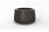 Short Hayden Bowl Planter in Gun Metal
