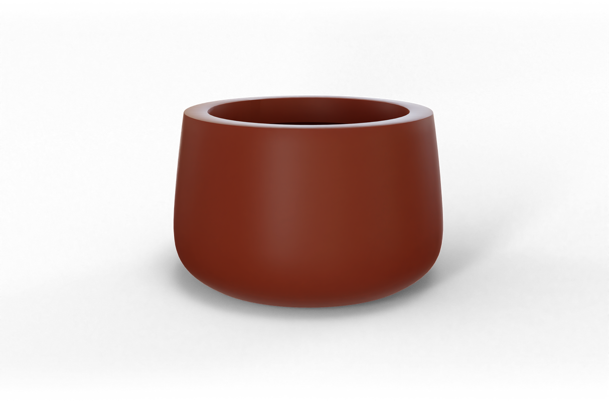 Short Hayden Bowl Planter in Terracotta