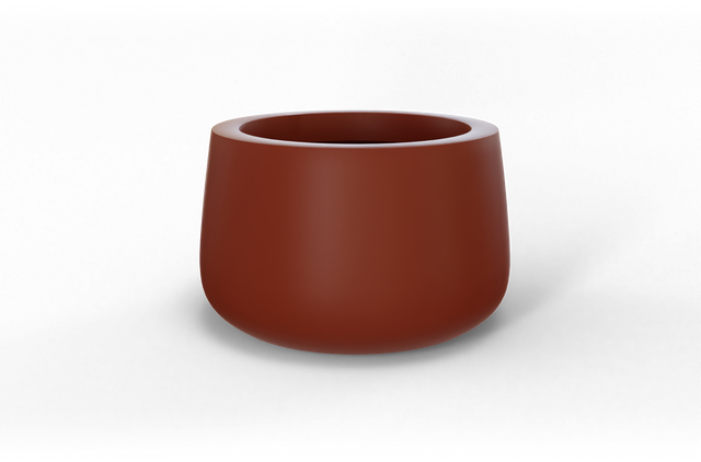 Short Hayden Bowl Planter in Terracotta