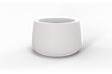 Short Hayden Bowl Planter in White