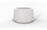 Short Hayden Bowl Planter in White