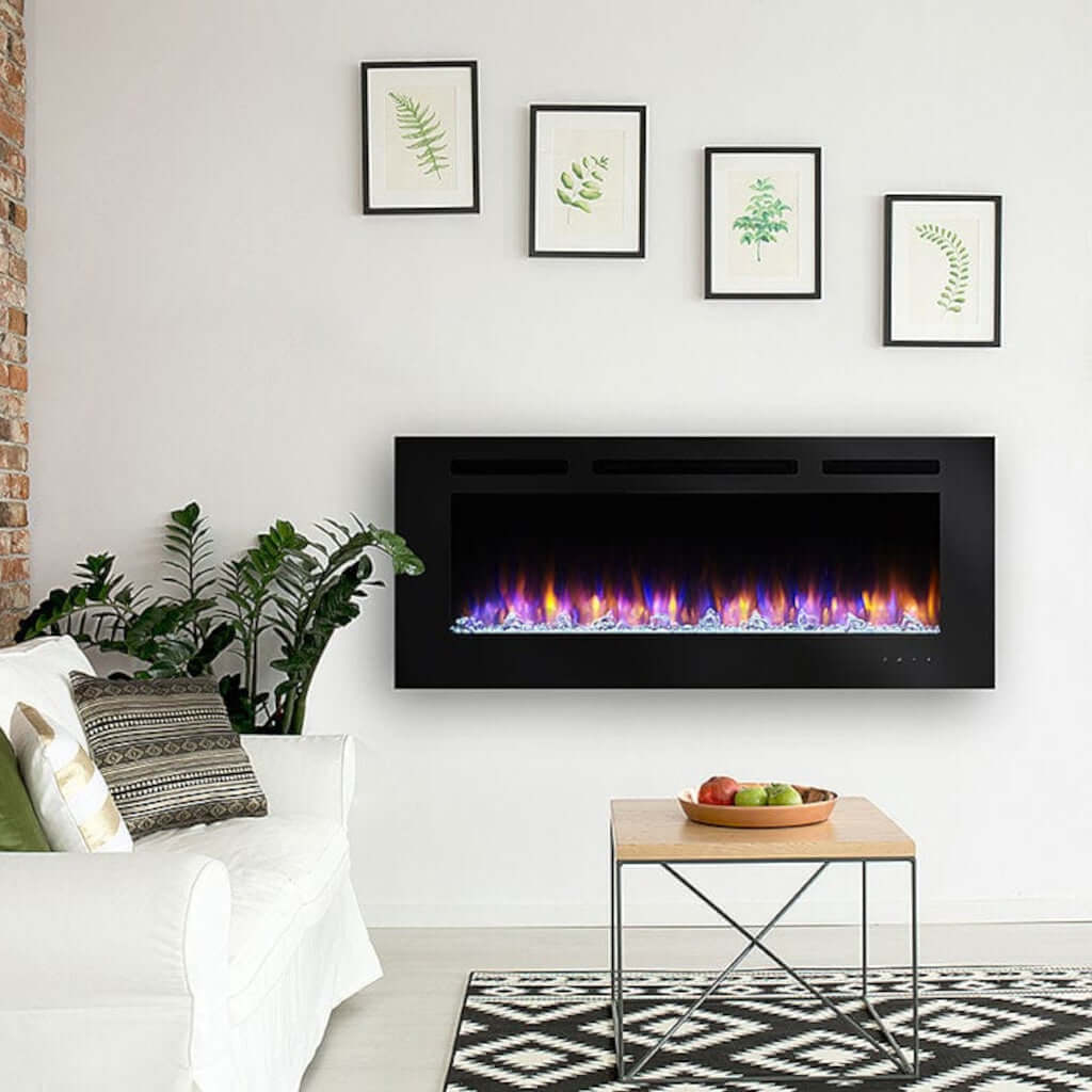 Simplifire Allusion 60" Recessed Linear Electric Fireplace SF-ALL60-BK